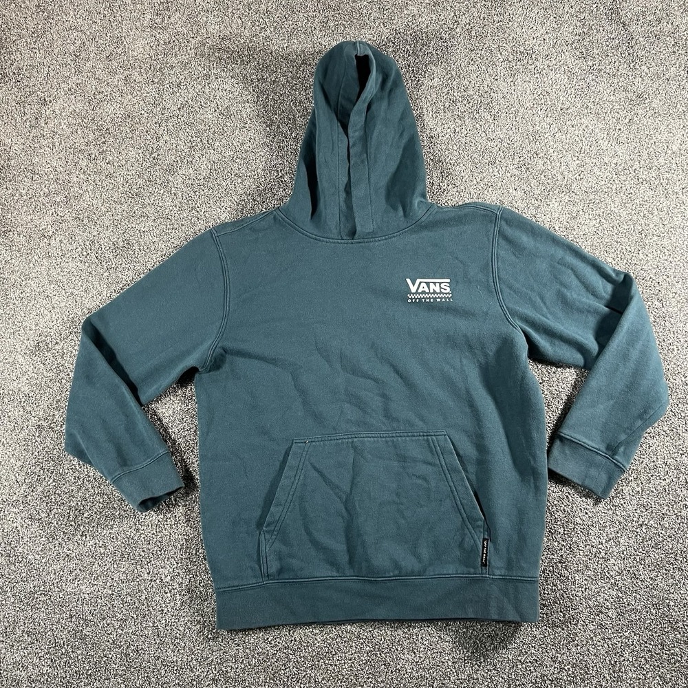 Vans Teal Green Youth Hoodie with Chest Logo